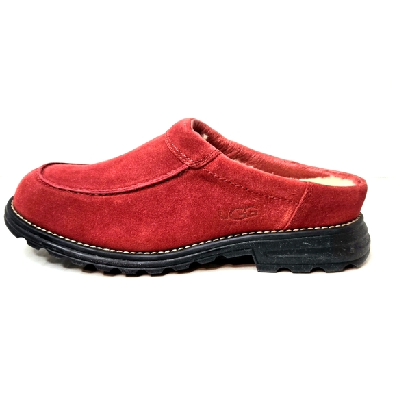 Ugg Broadway mules.  Tomato red, 8M - Picture 1 of 11